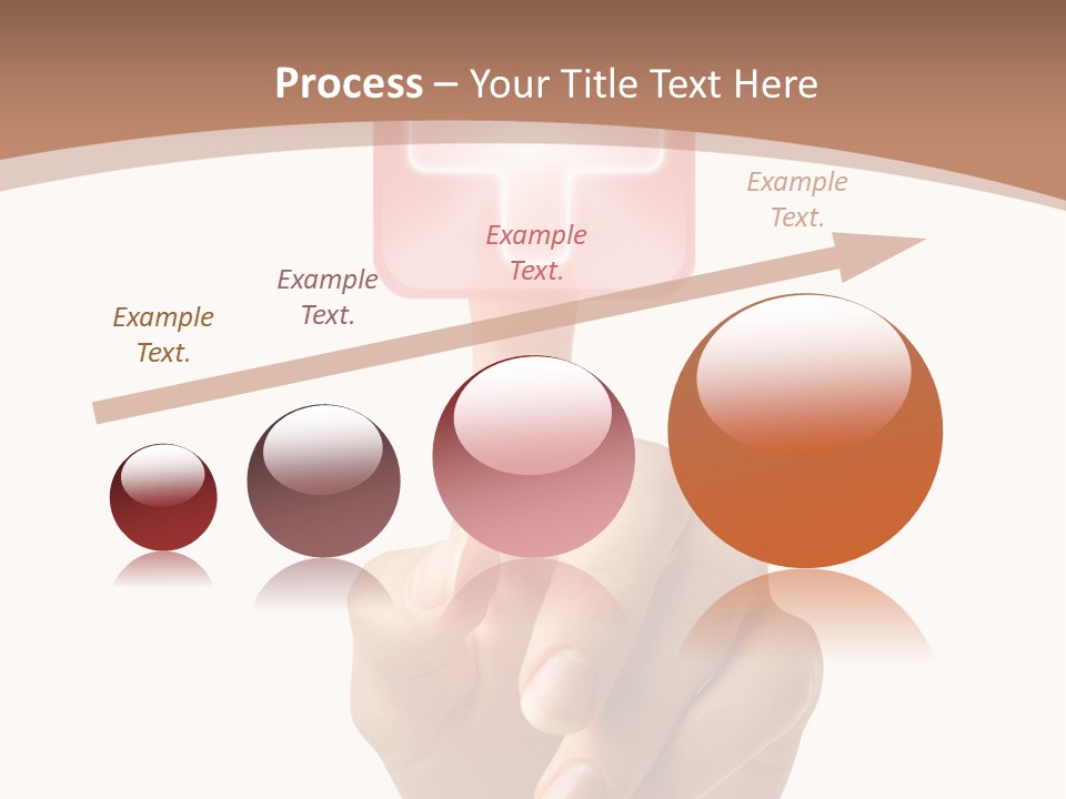A Person Touching A Button With A Cross On It PowerPoint Template