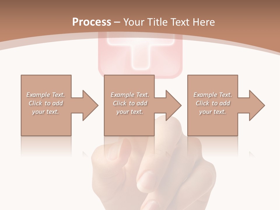 A Person Touching A Button With A Cross On It PowerPoint Template