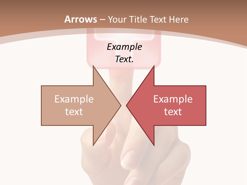 A Person Touching A Button With A Cross On It PowerPoint Template