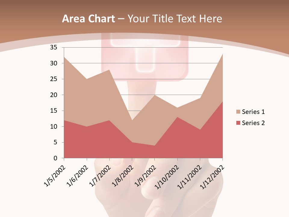 A Person Touching A Button With A Cross On It PowerPoint Template