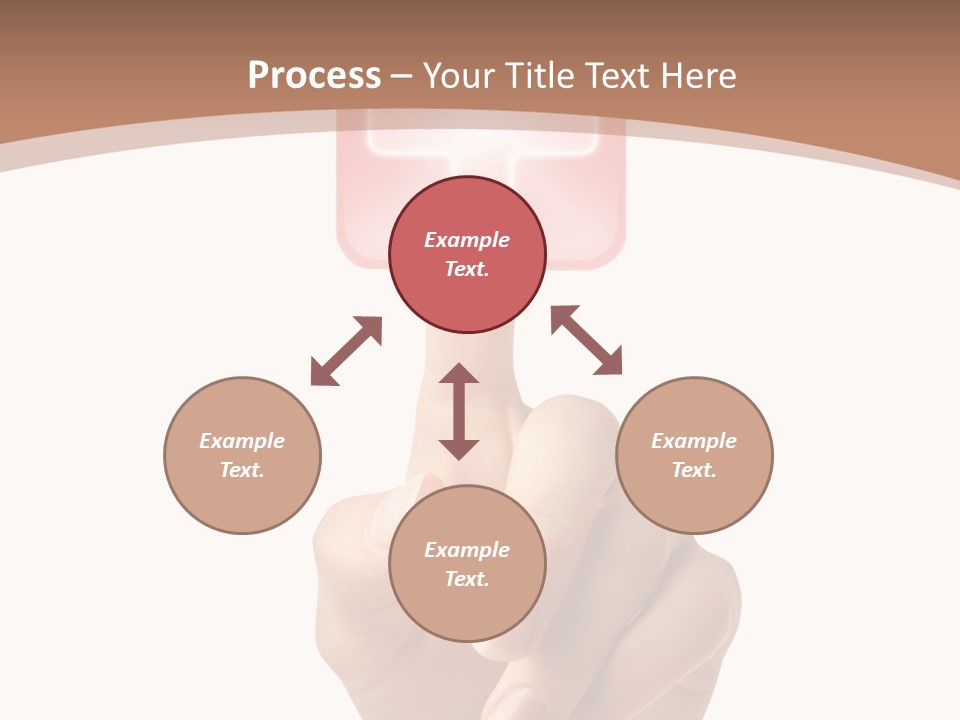 A Person Touching A Button With A Cross On It PowerPoint Template