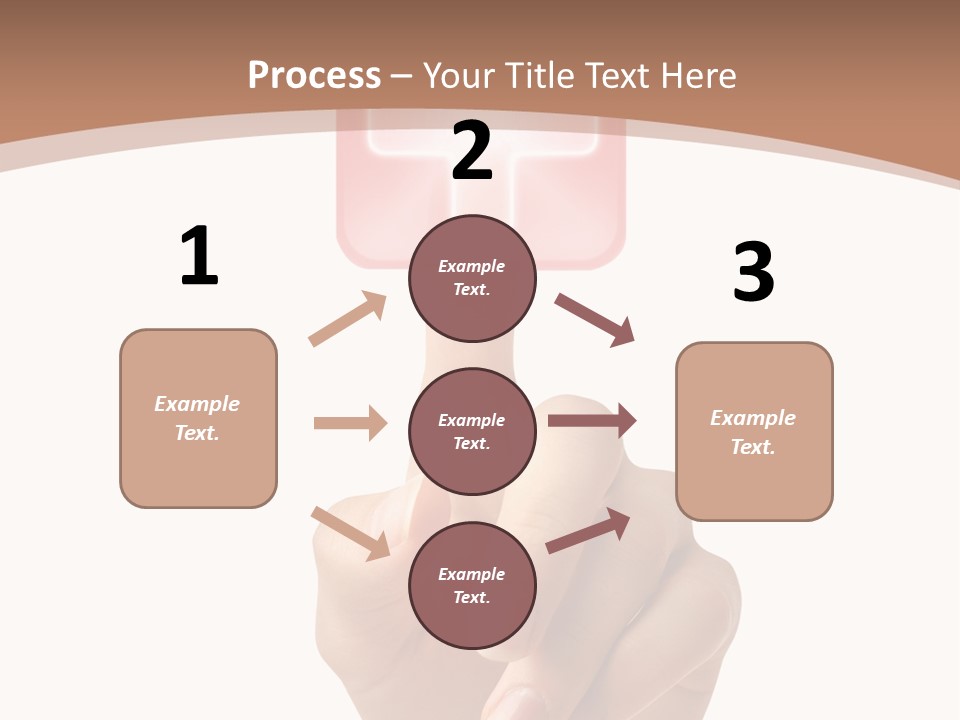A Person Touching A Button With A Cross On It PowerPoint Template