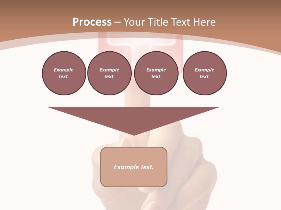 A Person Touching A Button With A Cross On It PowerPoint Template