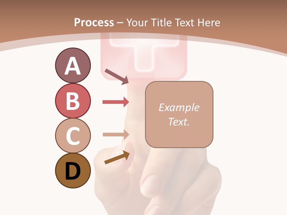 A Person Touching A Button With A Cross On It PowerPoint Template