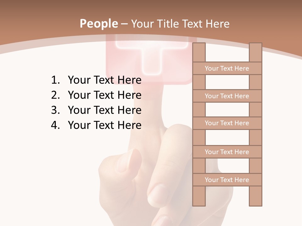 A Person Touching A Button With A Cross On It PowerPoint Template
