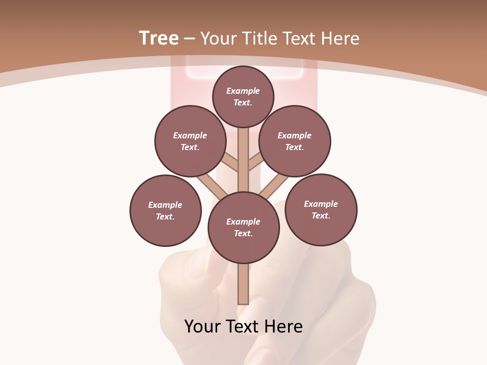 A Person Touching A Button With A Cross On It PowerPoint Template