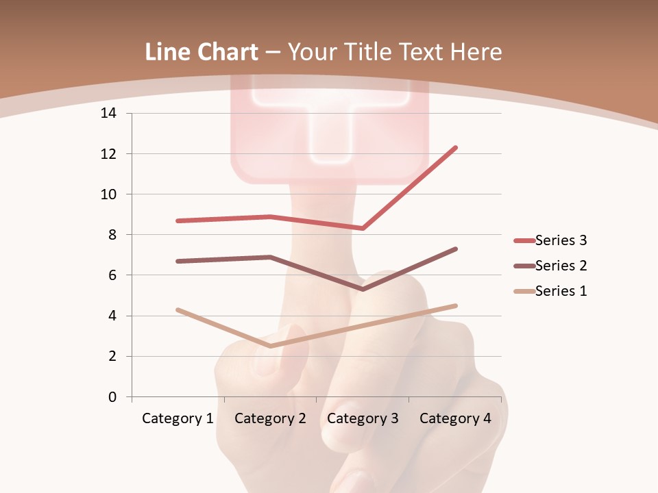 A Person Touching A Button With A Cross On It PowerPoint Template