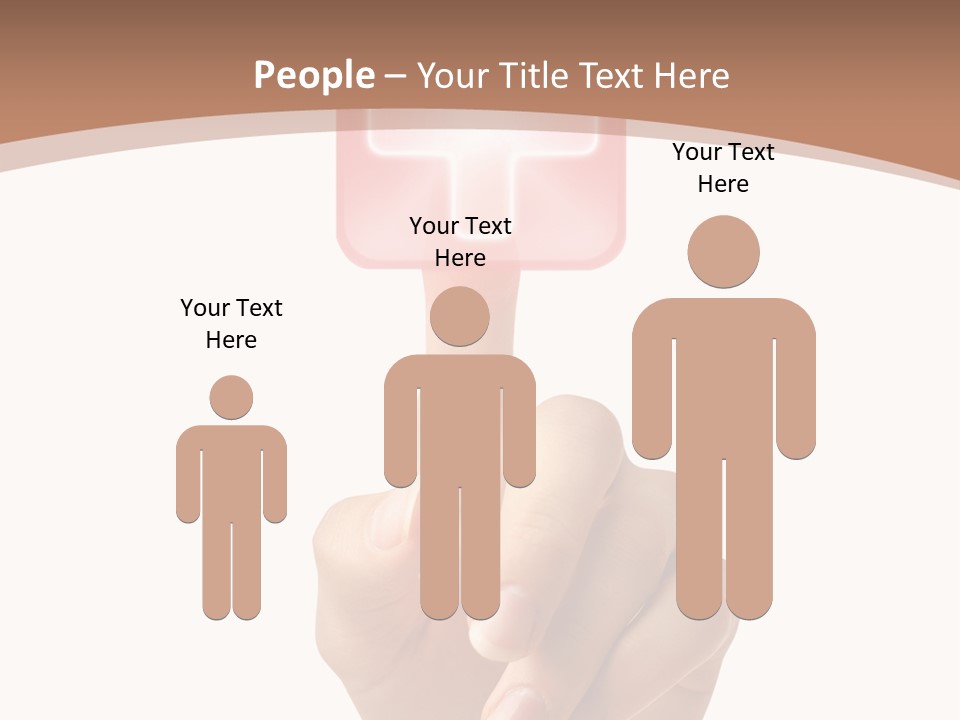 A Person Touching A Button With A Cross On It PowerPoint Template