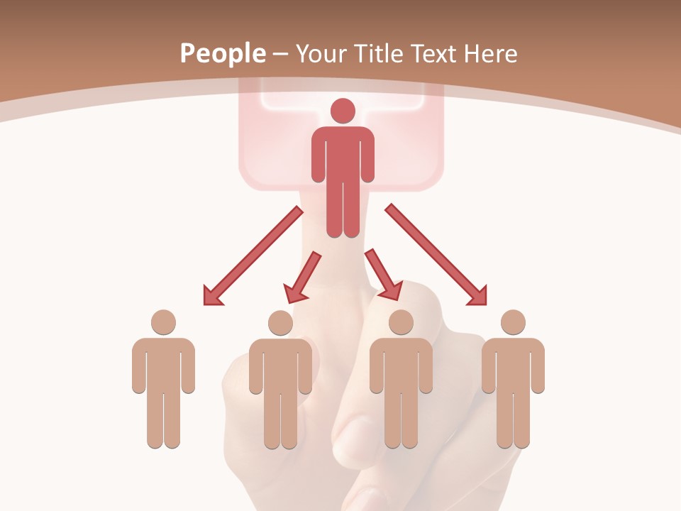 A Person Touching A Button With A Cross On It PowerPoint Template