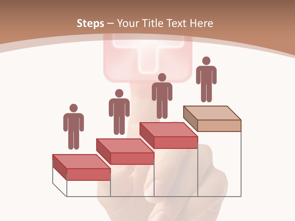 A Person Touching A Button With A Cross On It PowerPoint Template