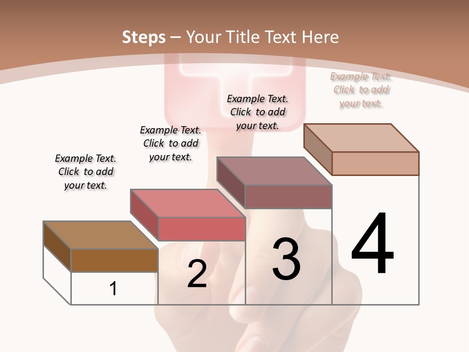 A Person Touching A Button With A Cross On It PowerPoint Template