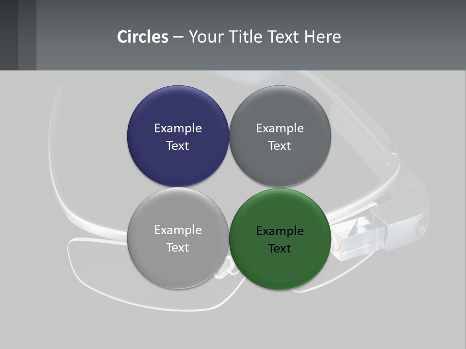 A Pair Of Glasses Sitting On Top Of A Table PowerPoint Template