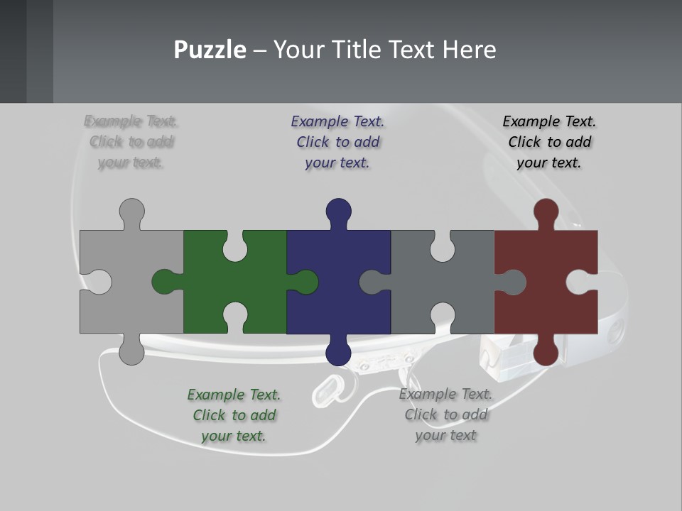 A Pair Of Glasses Sitting On Top Of A Table PowerPoint Template