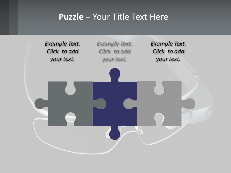 A Pair Of Glasses Sitting On Top Of A Table PowerPoint Template