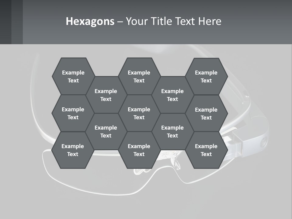 A Pair Of Glasses Sitting On Top Of A Table PowerPoint Template