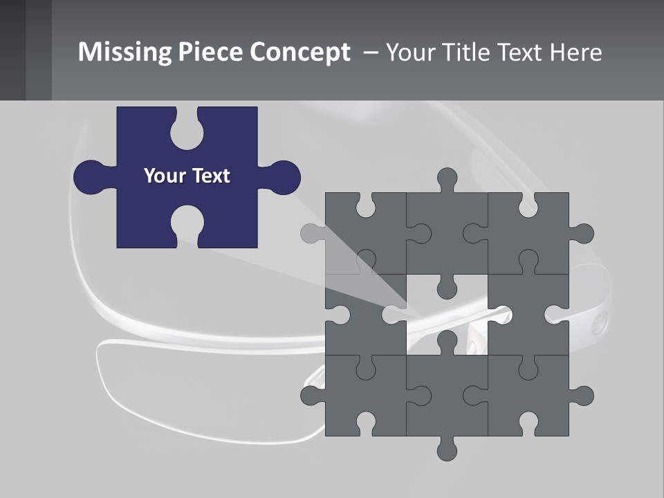 A Pair Of Glasses Sitting On Top Of A Table PowerPoint Template