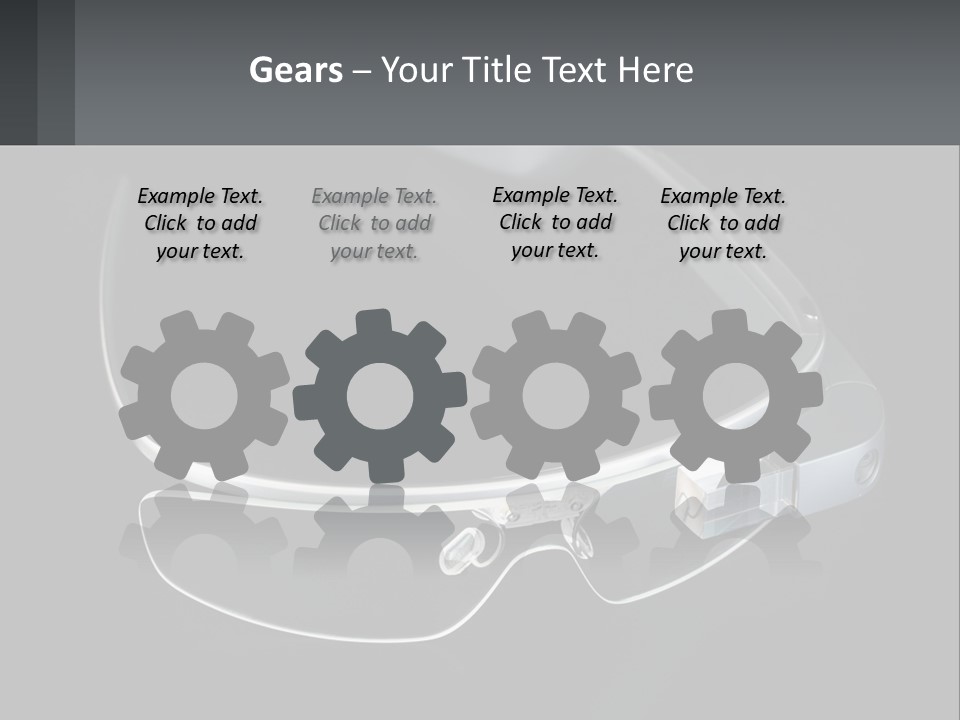 A Pair Of Glasses Sitting On Top Of A Table PowerPoint Template