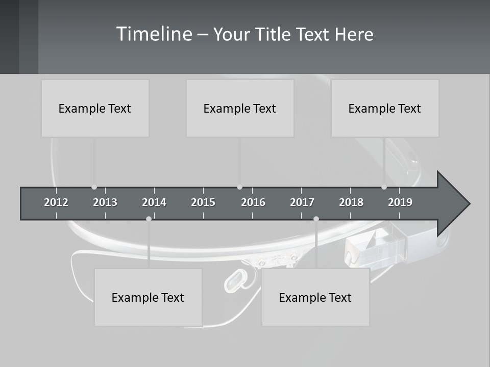 A Pair Of Glasses Sitting On Top Of A Table PowerPoint Template