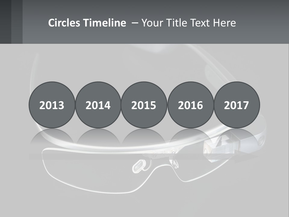 A Pair Of Glasses Sitting On Top Of A Table PowerPoint Template