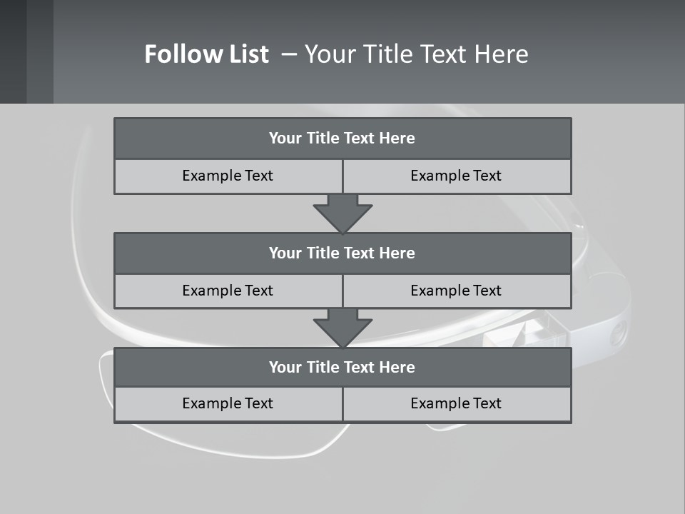 A Pair Of Glasses Sitting On Top Of A Table PowerPoint Template