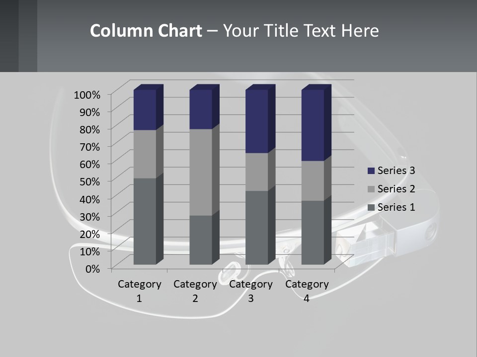 A Pair Of Glasses Sitting On Top Of A Table PowerPoint Template