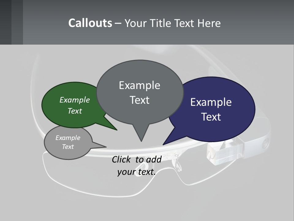 A Pair Of Glasses Sitting On Top Of A Table PowerPoint Template