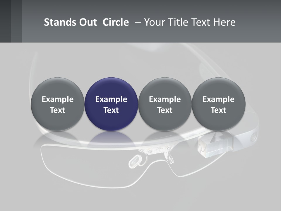 A Pair Of Glasses Sitting On Top Of A Table PowerPoint Template