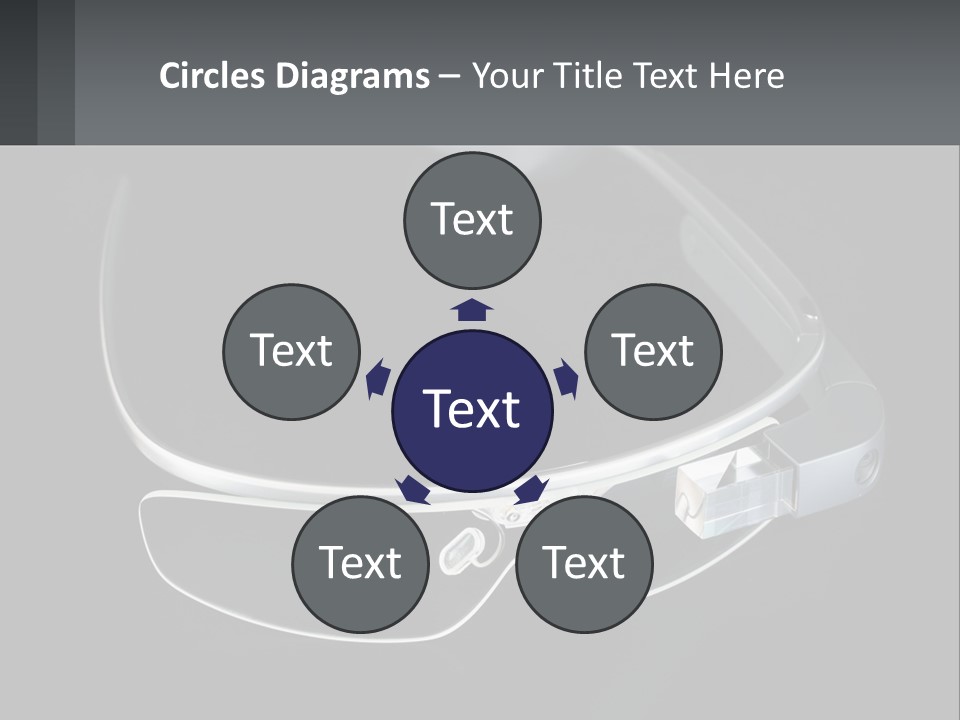 A Pair Of Glasses Sitting On Top Of A Table PowerPoint Template