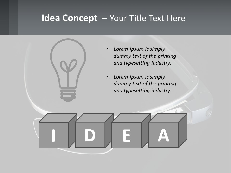 A Pair Of Glasses Sitting On Top Of A Table PowerPoint Template