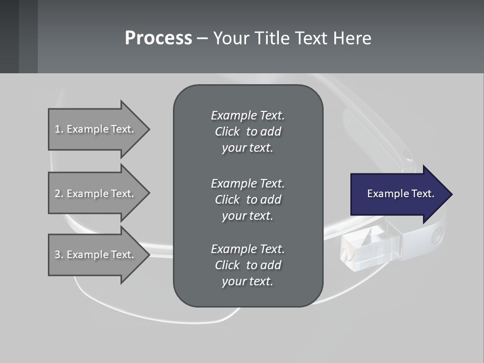 A Pair Of Glasses Sitting On Top Of A Table PowerPoint Template