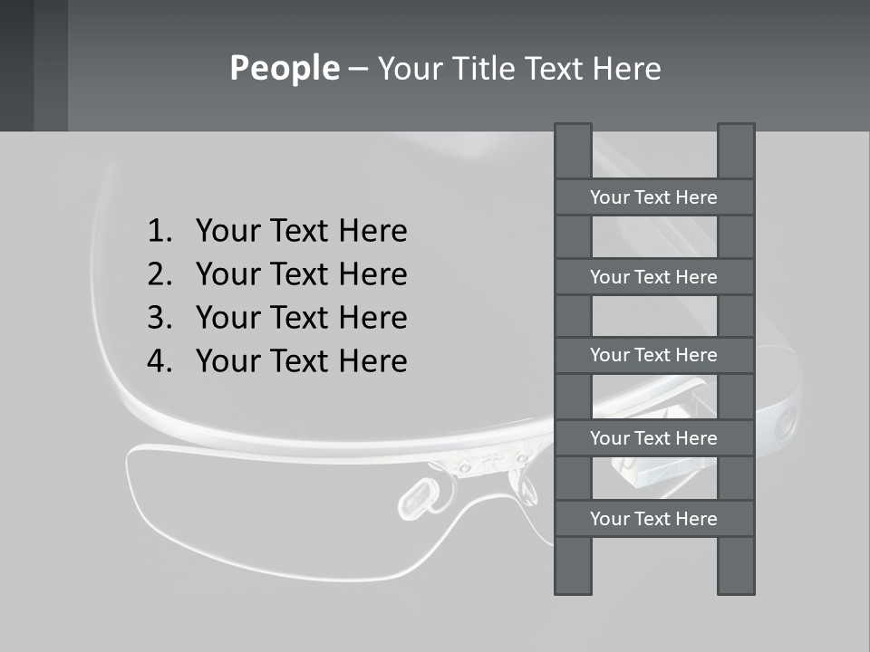 A Pair Of Glasses Sitting On Top Of A Table PowerPoint Template