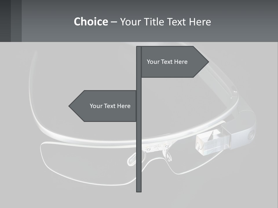 A Pair Of Glasses Sitting On Top Of A Table PowerPoint Template