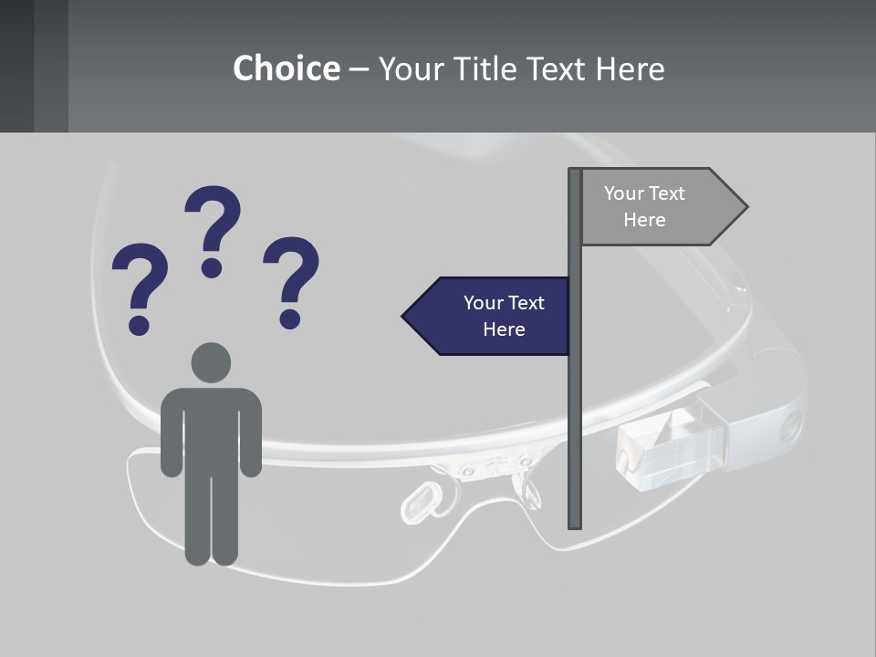A Pair Of Glasses Sitting On Top Of A Table PowerPoint Template