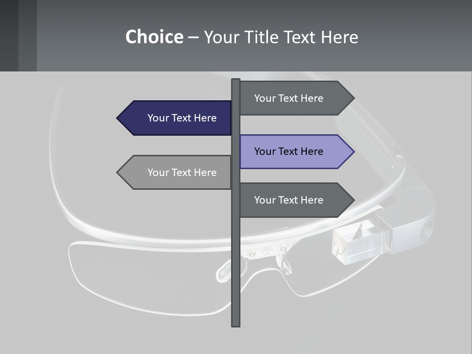 A Pair Of Glasses Sitting On Top Of A Table PowerPoint Template