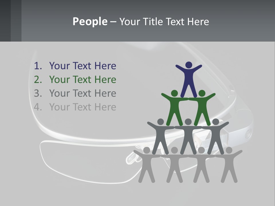 A Pair Of Glasses Sitting On Top Of A Table PowerPoint Template