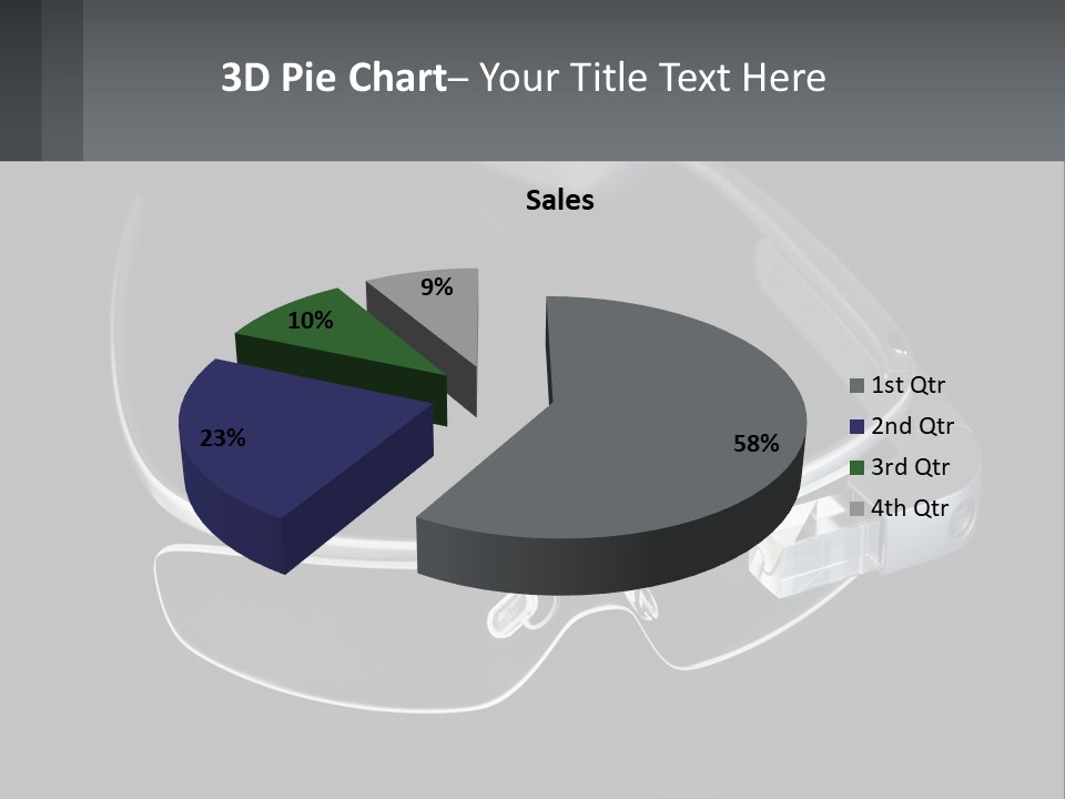 A Pair Of Glasses Sitting On Top Of A Table PowerPoint Template