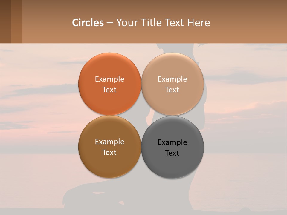 A Silhouette Of A Woman And Child Against A Sunset PowerPoint Template