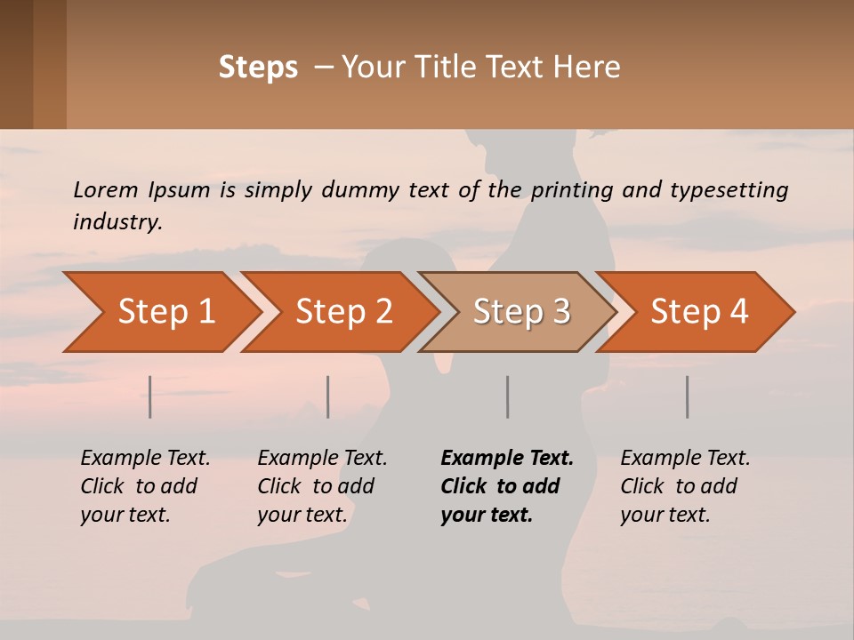 A Silhouette Of A Woman And Child Against A Sunset PowerPoint Template