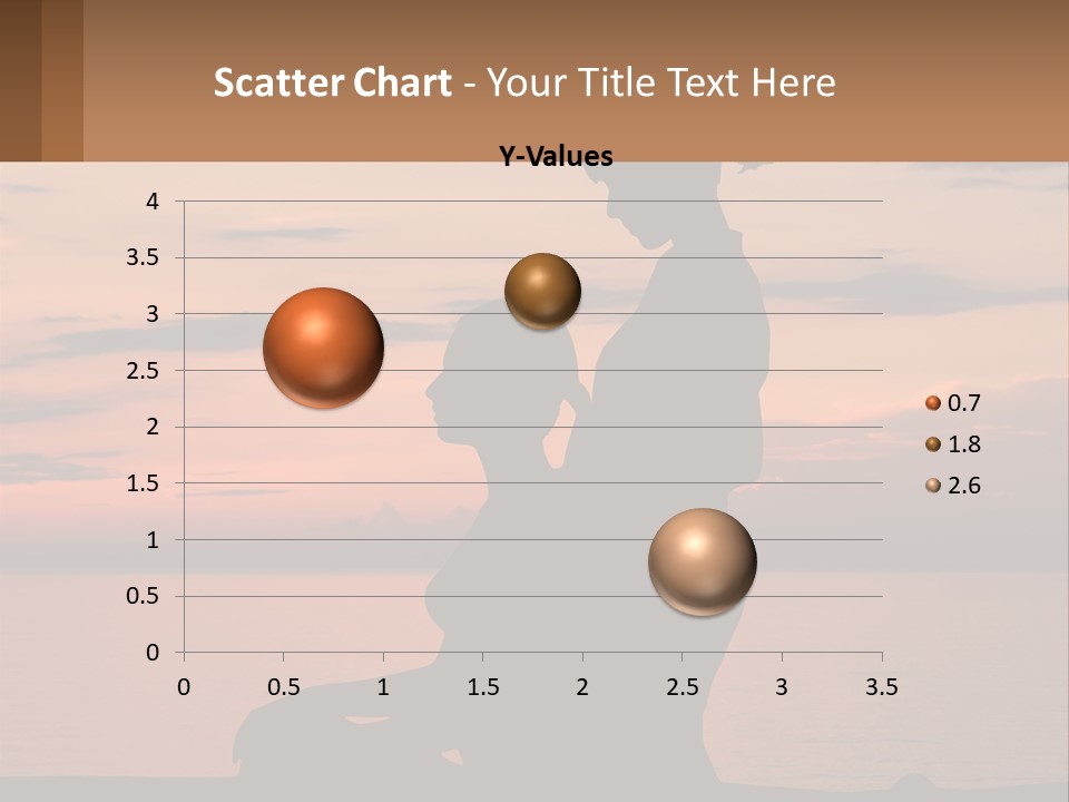 A Silhouette Of A Woman And Child Against A Sunset PowerPoint Template