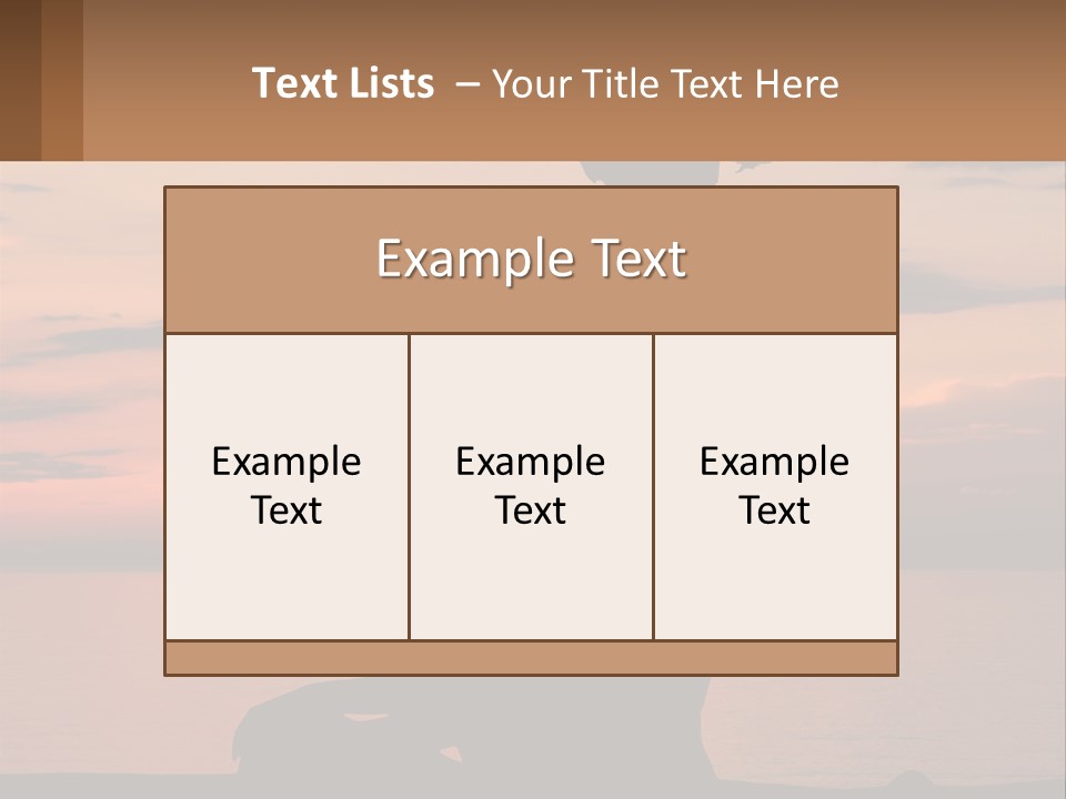 A Silhouette Of A Woman And Child Against A Sunset PowerPoint Template