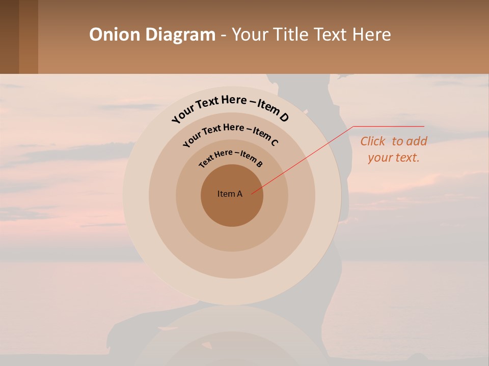 A Silhouette Of A Woman And Child Against A Sunset PowerPoint Template