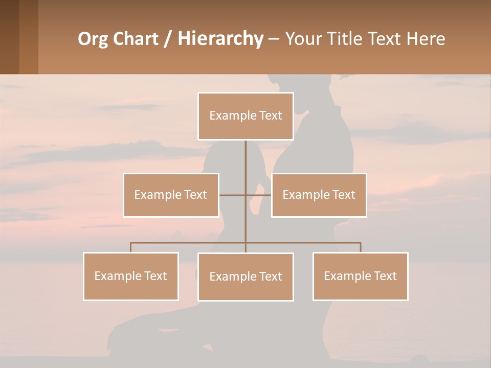 A Silhouette Of A Woman And Child Against A Sunset PowerPoint Template