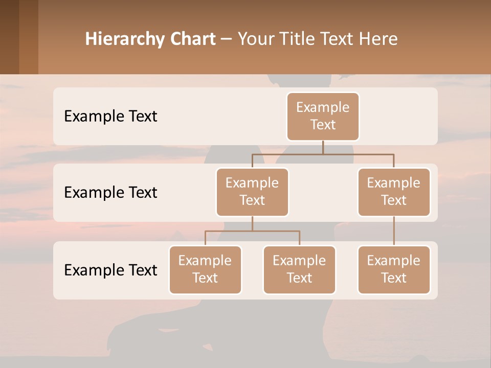 A Silhouette Of A Woman And Child Against A Sunset PowerPoint Template