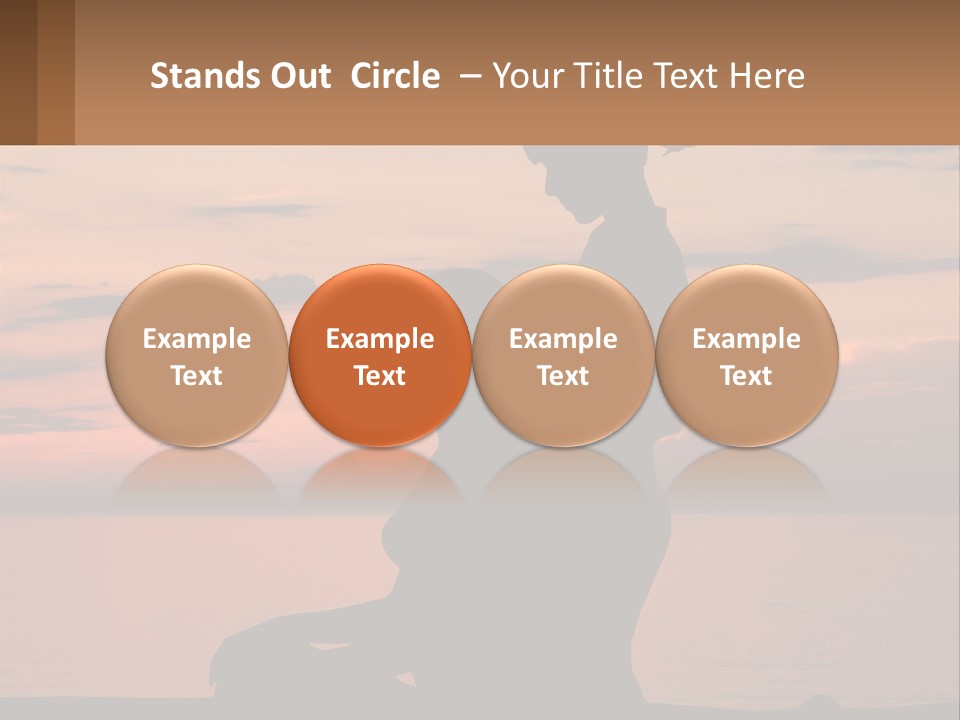 A Silhouette Of A Woman And Child Against A Sunset PowerPoint Template