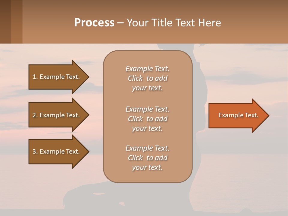 A Silhouette Of A Woman And Child Against A Sunset PowerPoint Template