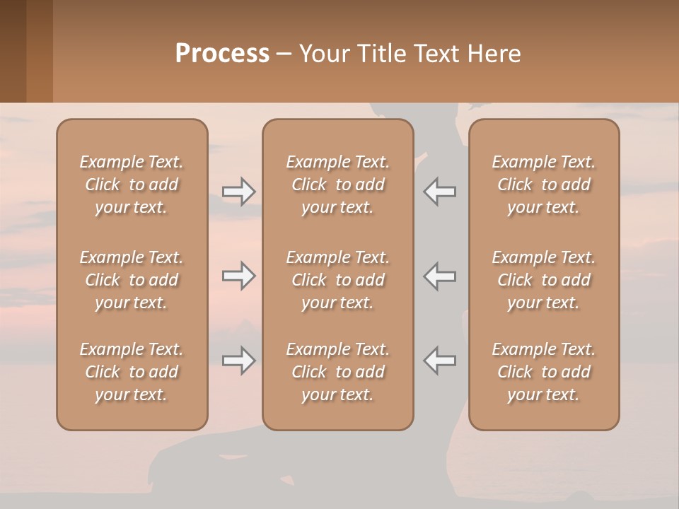 A Silhouette Of A Woman And Child Against A Sunset PowerPoint Template