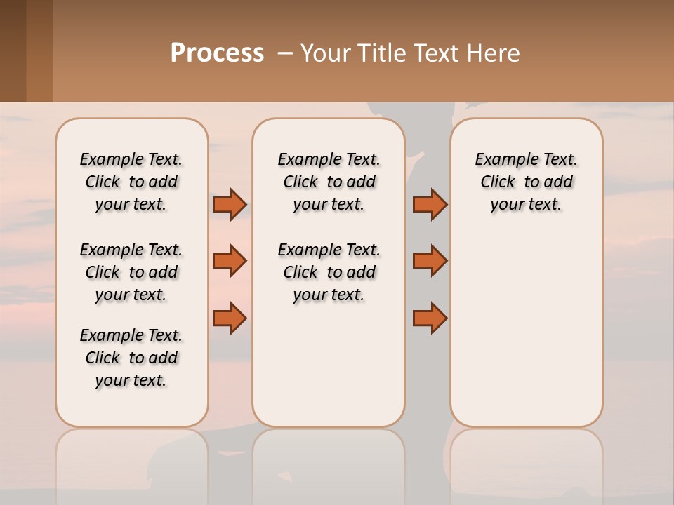 A Silhouette Of A Woman And Child Against A Sunset PowerPoint Template