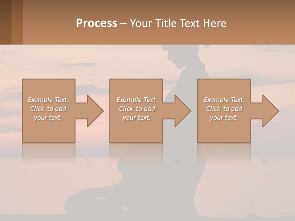 A Silhouette Of A Woman And Child Against A Sunset PowerPoint Template
