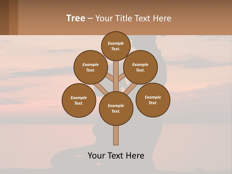 A Silhouette Of A Woman And Child Against A Sunset PowerPoint Template