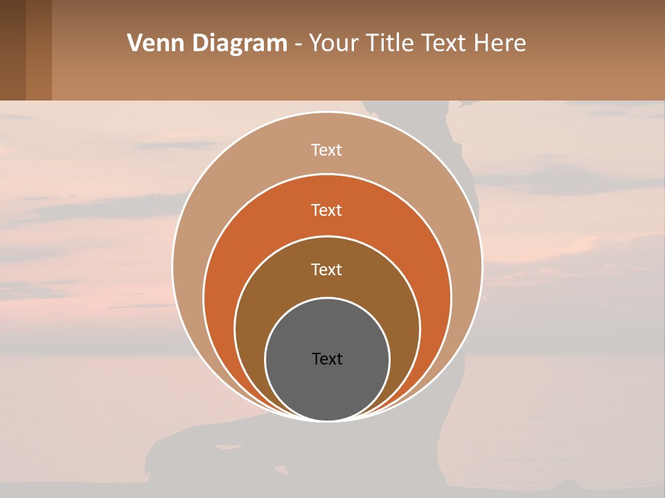 A Silhouette Of A Woman And Child Against A Sunset PowerPoint Template